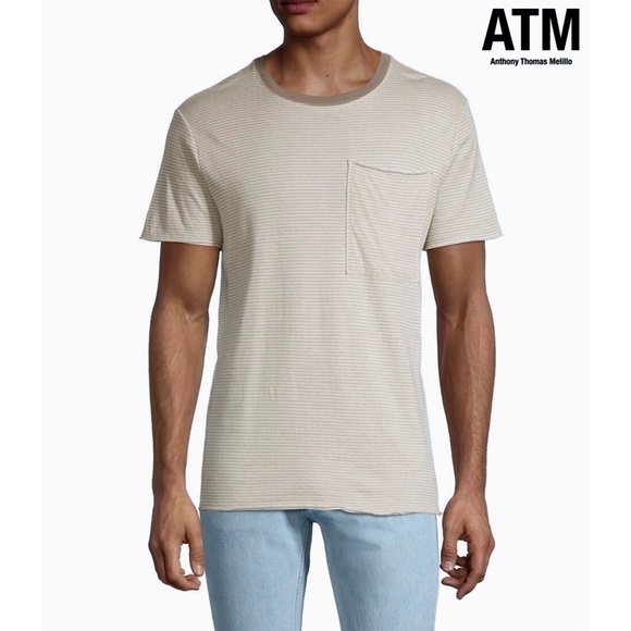 ATM Anthony Thomas Melillo Other - ATM ANTHONY THOMAS MILILLO STRIPE DOUBLE FACE COTTON JERSEY TEE. SIZE XL